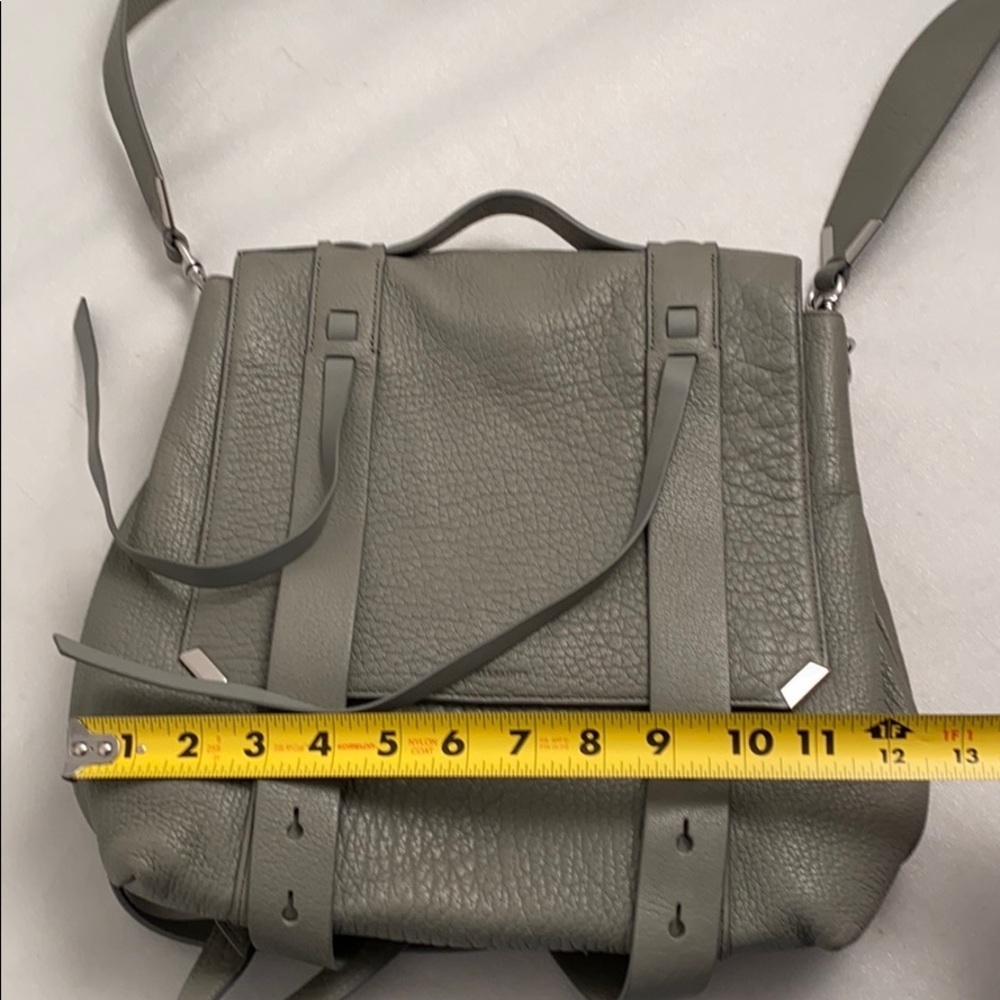 All Saints Vincent blue-gray leather backpack - Picture 12 of 16